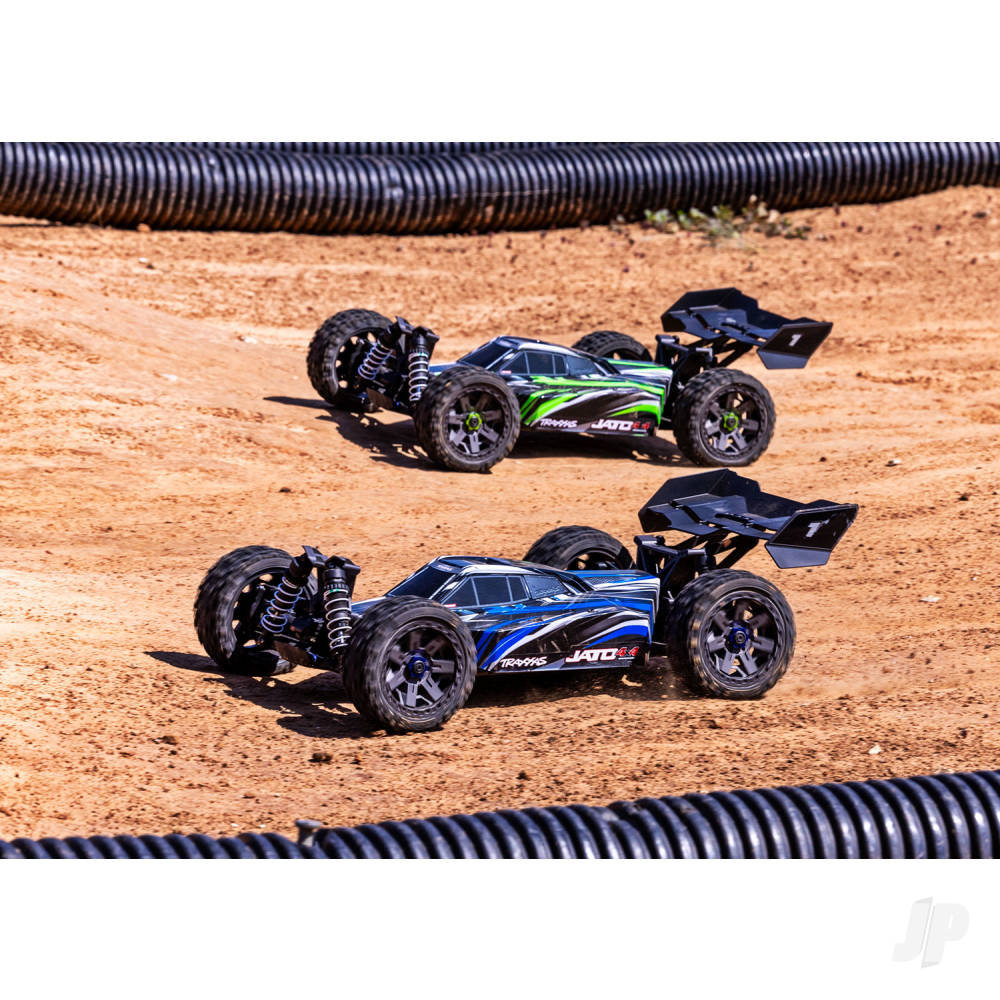 Jato 4X4 BL-2S 1:8 4WD RTR Racing Buggy, Blue (+ TQ 2-ch, BL-2S, 3300kV, Clipless Body)