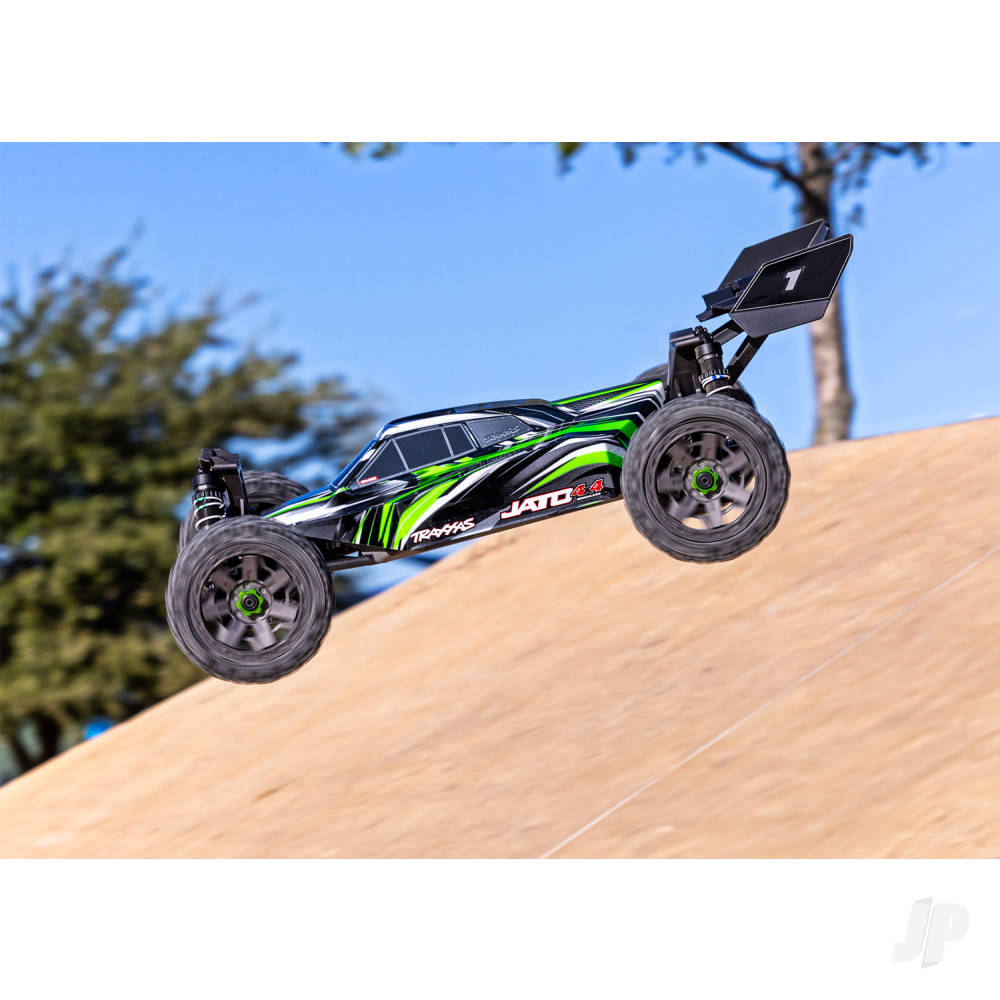 Jato 4X4 BL-2S 1:8 4WD RTR Racing Buggy, Green (+ TQ 2-ch, BL-2S, 3300kV, Clipless Body)