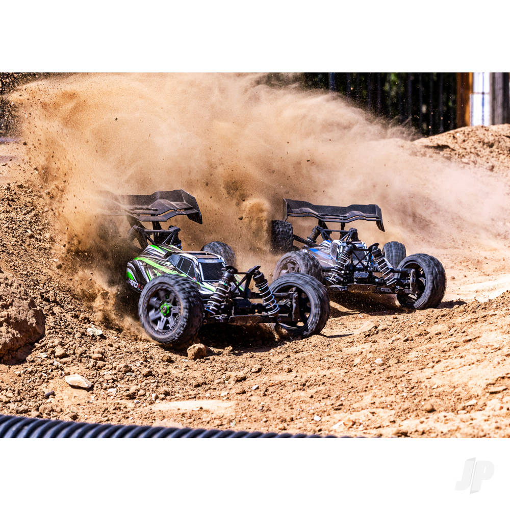 Jato 4X4 BL-2S 1:8 4WD RTR Racing Buggy, Green (+ TQ 2-ch, BL-2S, 3300kV, Clipless Body)