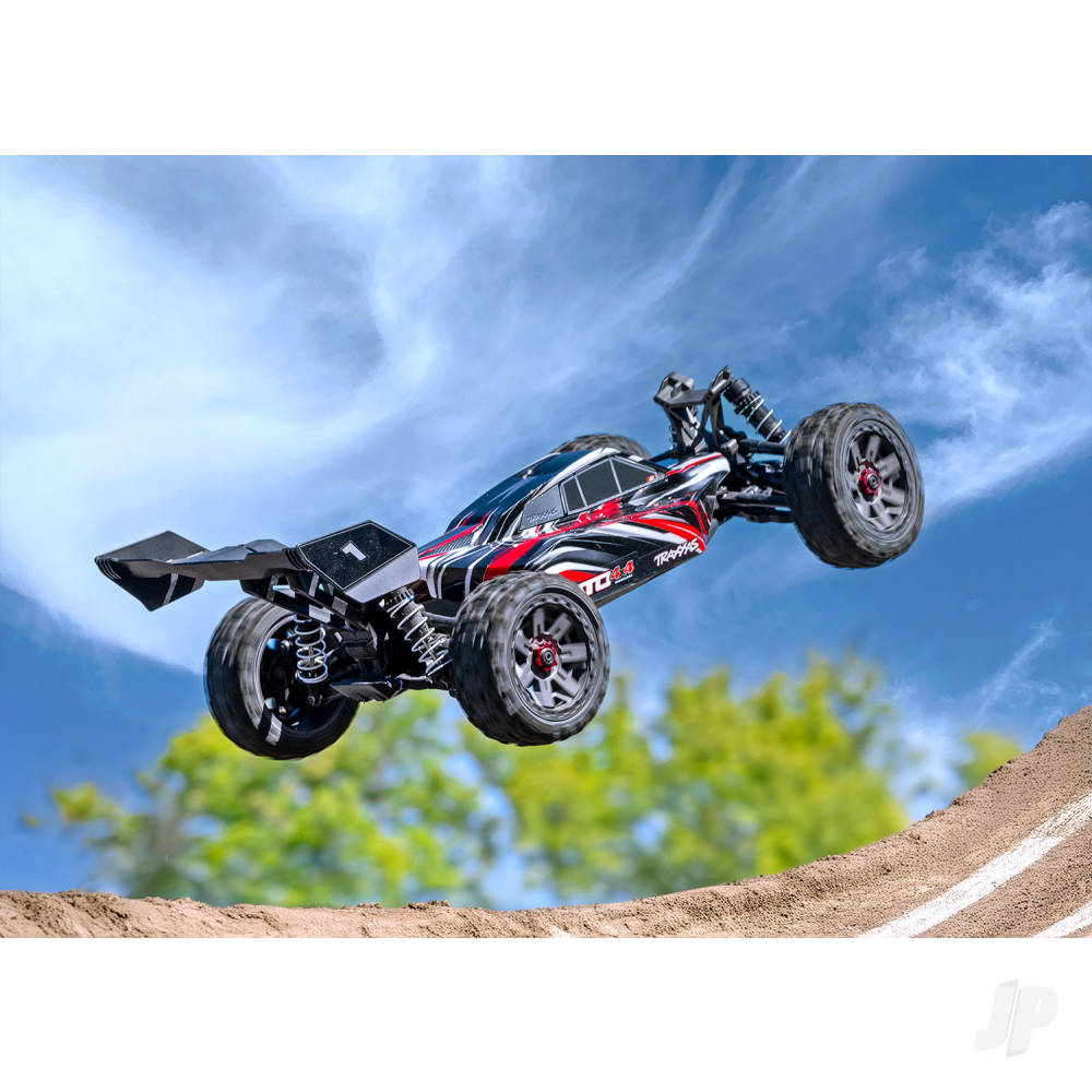 Jato 4X4 BL-2S 1:8 4WD RTR Racing Buggy, Red (+ TQ 2-ch, BL-2S, 3300kV, Clipless Body)