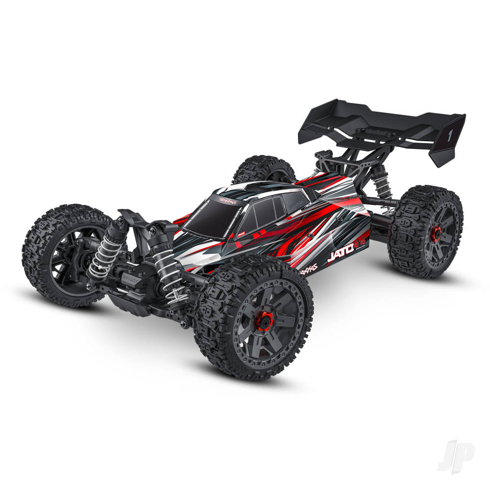 Jato 4X4 BL-2S 1:8 4WD RTR Racing Buggy, Red (+ TQ 2-ch, BL-2S, 3300kV, Clipless Body)