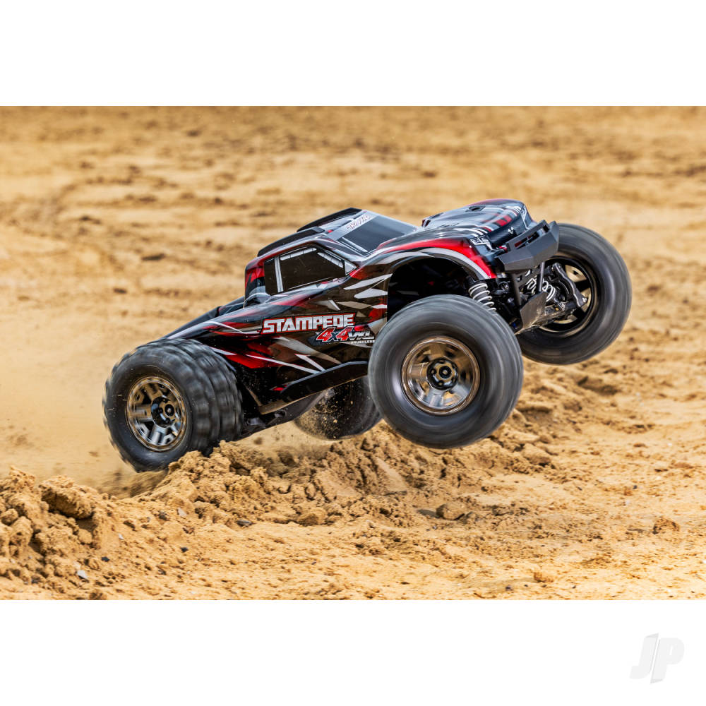 Traxxas Stampede 4X4 HD VXL 1:10 4WD RTR Brushless Electric Short Course T - TRX90376-4-RED 6