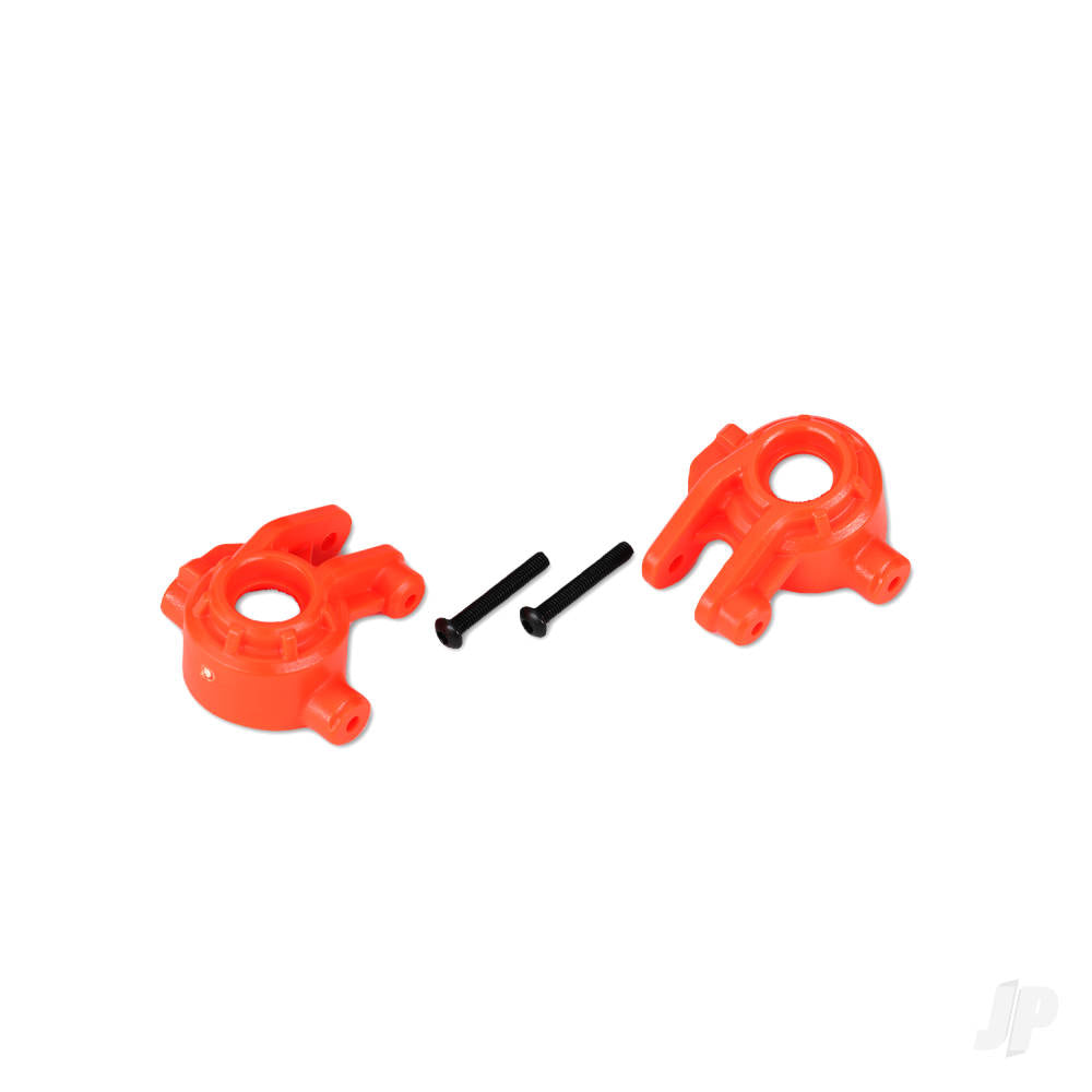 Traxxas Steering blocks, extreme heavy duty, orange (left & right)/ 3x20mm BCS (2) (for use with #9080 upgrade kit) TRX9037T