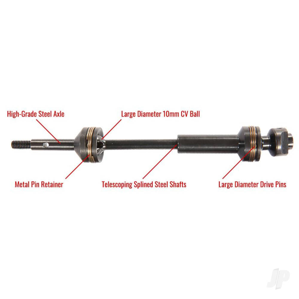 Traxxas Front Driveshafts, Steel-Spline Constant-Velocity (Complete Assemb - TRX9051X 1