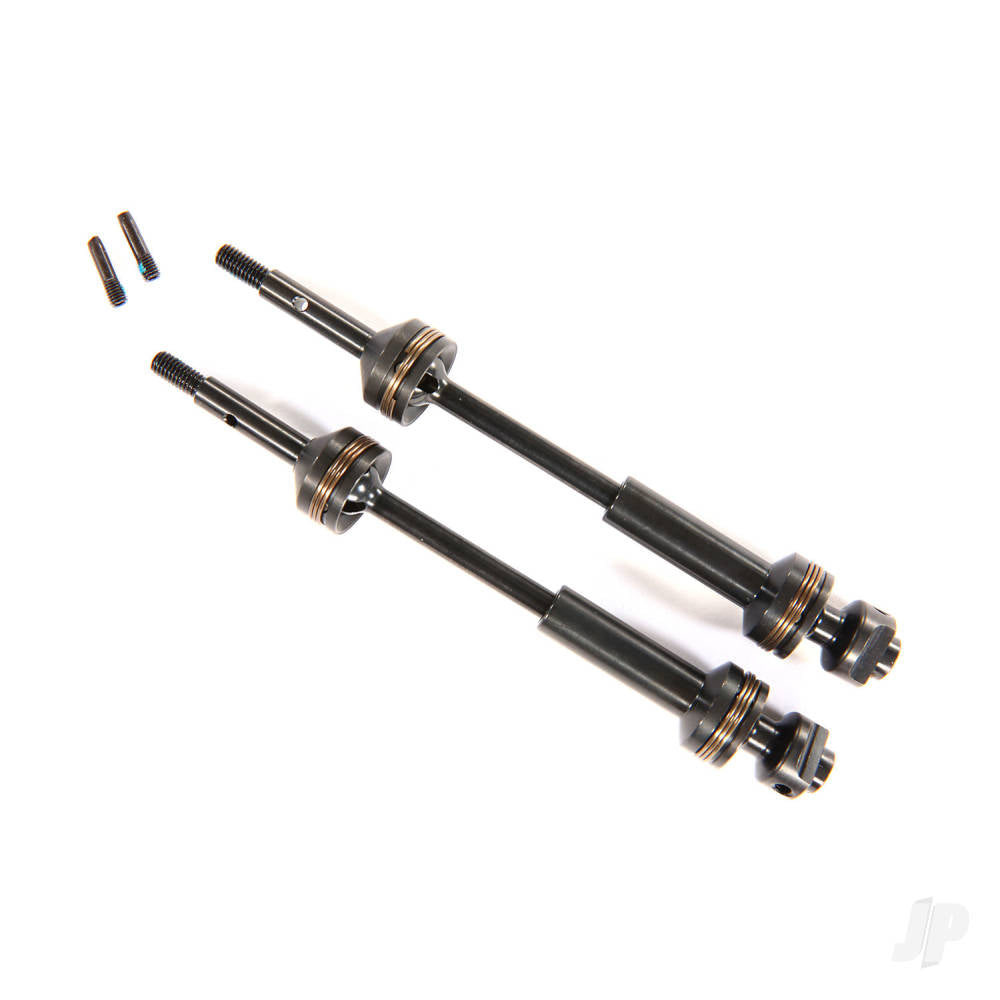 Traxxas Rear Driveshafts, Steel-Spline Constant-Velocity (Complete Assembly) (2 pcs) TRX9052X