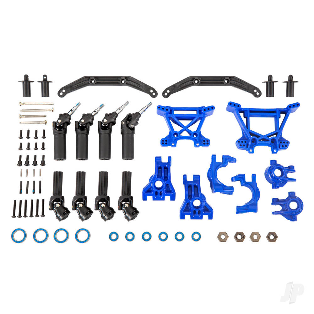 Traxxas Outer Driveline &amp; Suspension Upgrade Kit, extreme heavy duty, blue TRX9080X Main