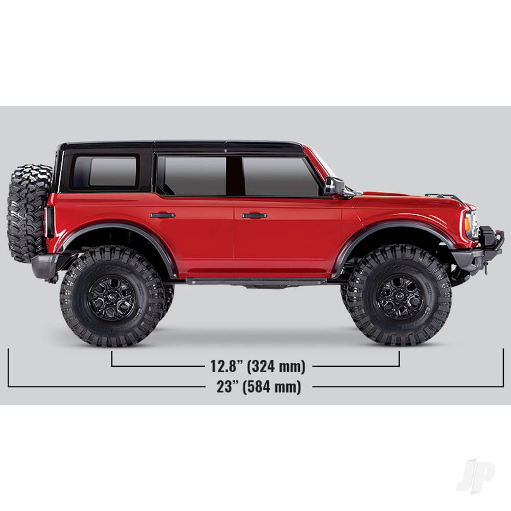 Traxxas Shadow Black TRX-4 2021 Ford Bronco 1:10 4X4 Electric Scale & Trai - TRX92076-4-BLK 25