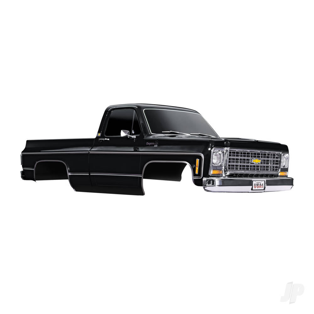 Traxxas Body, Chevrolet K10 Truck (1979), complete, black (painted, decals applied) (includes grille, side mirrors, door handles, windshield wipers, & clipless mounting) (requires #9288 inner fenders) TRX9212X