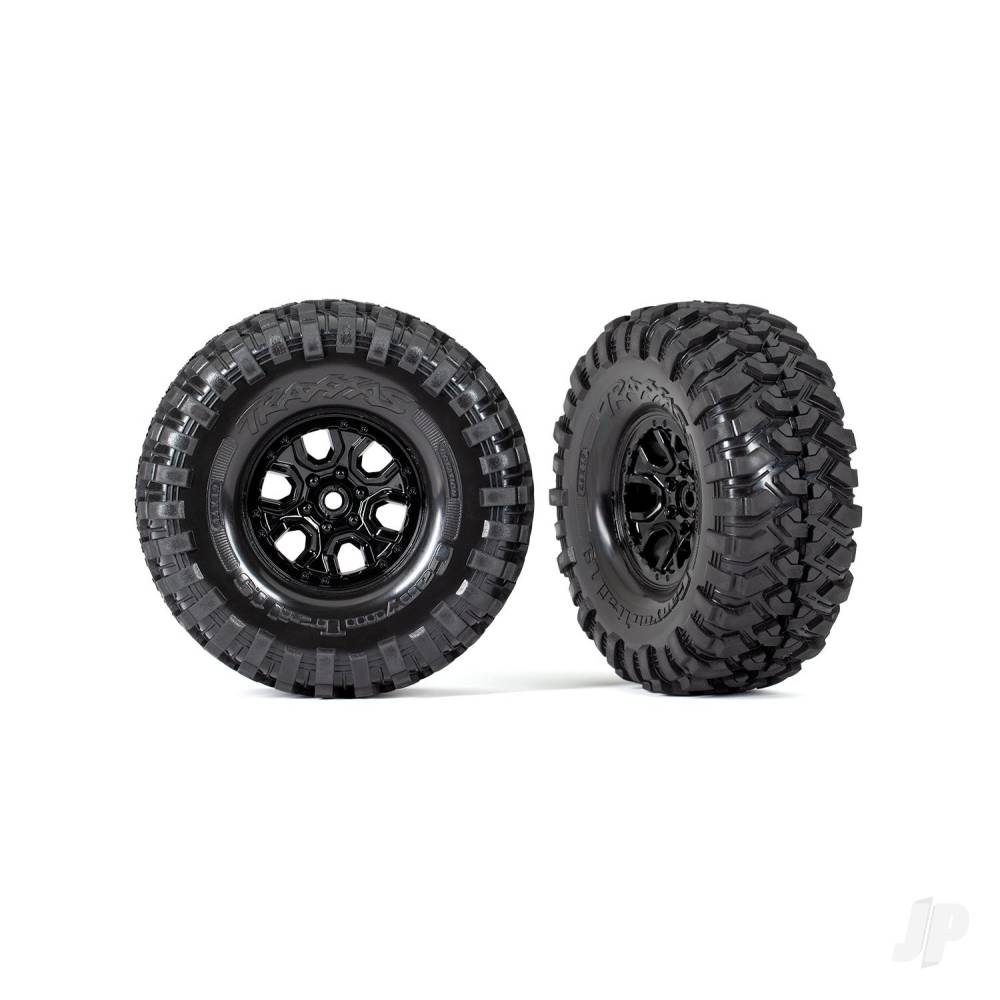 Traxxas Tyres and wheels, assembled, glued (TRX-4 2021 Bronco 1.9' wheels, Canyon Trail 4.6x1.9' tyres) (2) TRX9272