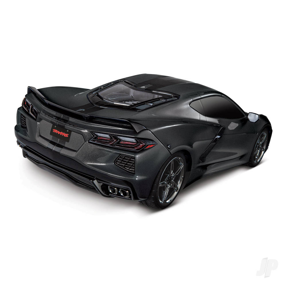 Traxxas Black Chevrolet Corvette Stingray 1:10 AWD Supercar (+ TQ 2-ch, XL - TRX93054-4-BLK 2