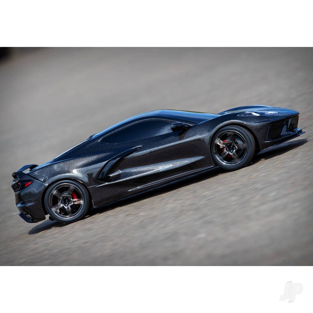 Traxxas Black Chevrolet Corvette Stingray 1:10 AWD Supercar (+ TQ 2-ch, XL - TRX93054-4-BLK 3