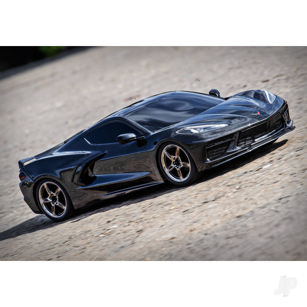 Traxxas Black Chevrolet Corvette Stingray 1:10 AWD Supercar (+ TQ 2-ch, XL - TRX93054-4-BLK 6