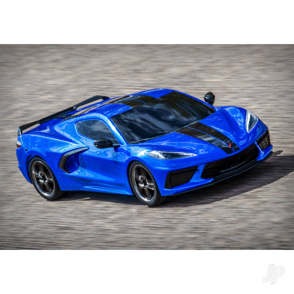 Traxxas Blue Chevrolet Corvette Stingray 1:10 AWD Supercar (+ TQ 2-ch, XL- - TRX93054-4-BLUE 4