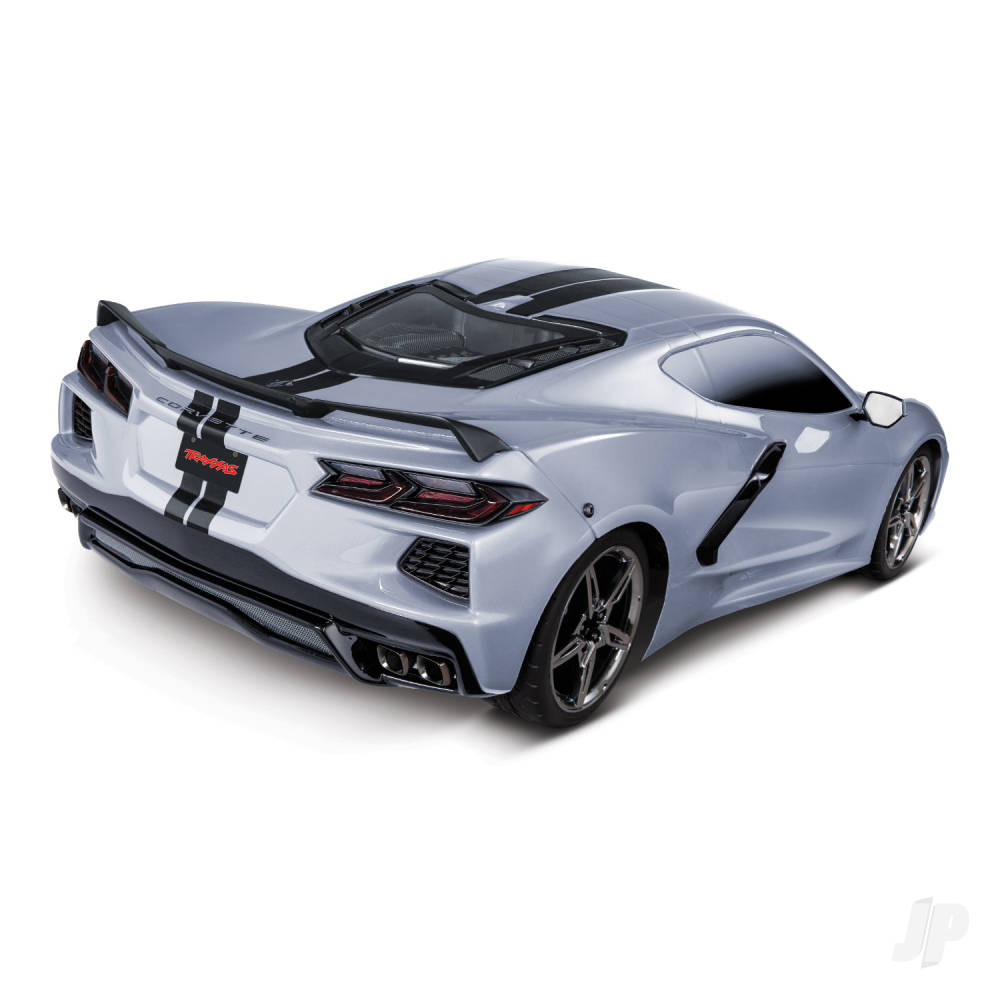 Traxxas Silver Chevrolet Corvette Stingray 1:10 AWD Supercar (+ TQ 2-ch, X - TRX93054-4-SLVR 1