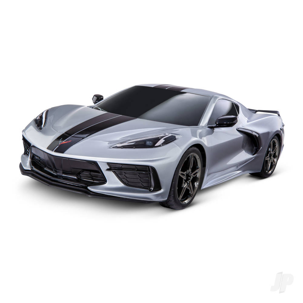 Traxxas Silver Chevrolet Corvette Stingray 1:10 AWD Supercar (+ TQ 2-ch, X - TRX93054-4-SLVR Main