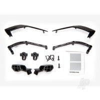 Traxxas Mirrors, side (left & right)/ mounts (left & right)/ trim, side (left & right)/ trim mounts (left & right)/ 2.6x8mm BCS (2)/ 1.6x7mm BCS (8) TRX9317