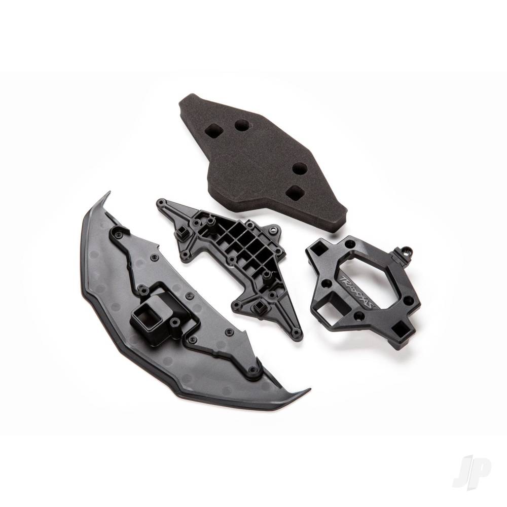 Traxxas Bumper, front/ bumper mount/ splitter/ bumper foam TRX9320