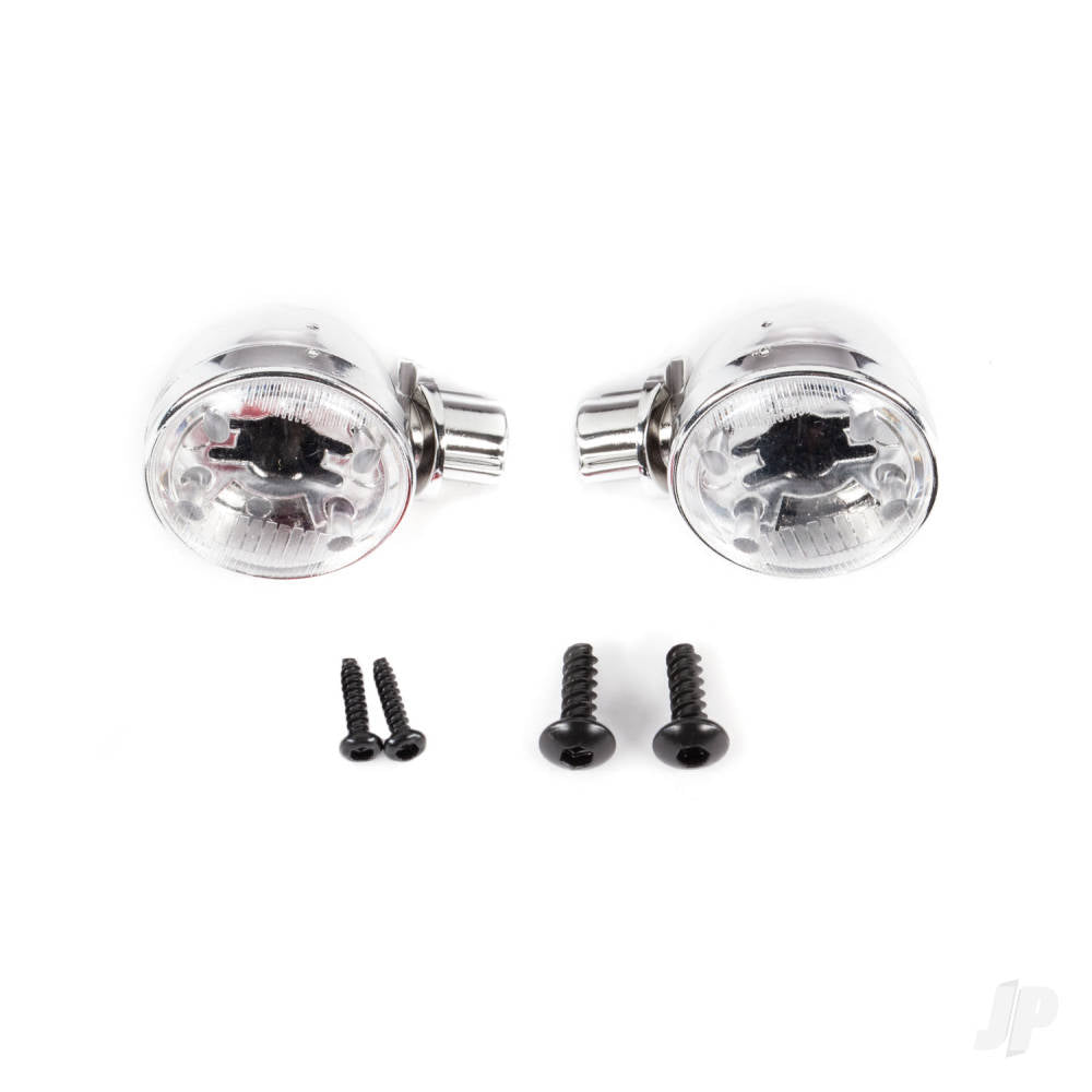 Traxxas Headlight housings (left & right)/ headlight lens (2)/ 2.6x8 BCS (2)/ 1.6x7 BCS (self-tapping) (2) (fits #9333 or 9335 body) TRX9334