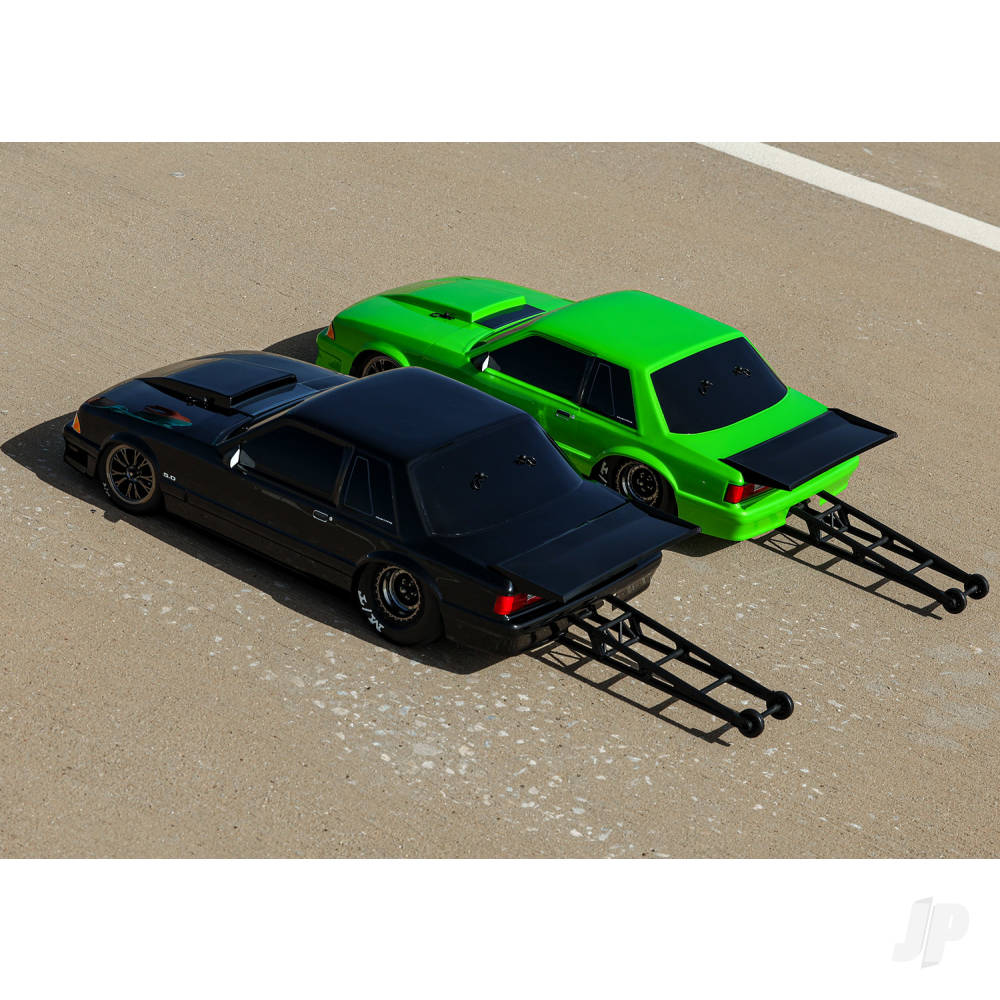 Traxxas Body, Ford Mustang, Fox Body, green (painted, decals applied) (inc - TRX9421G 4