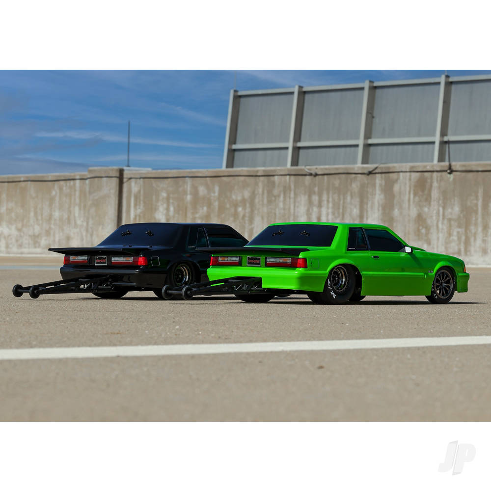 Traxxas Body, Ford Mustang, Fox Body, green (painted, decals applied) (inc - TRX9421G 6