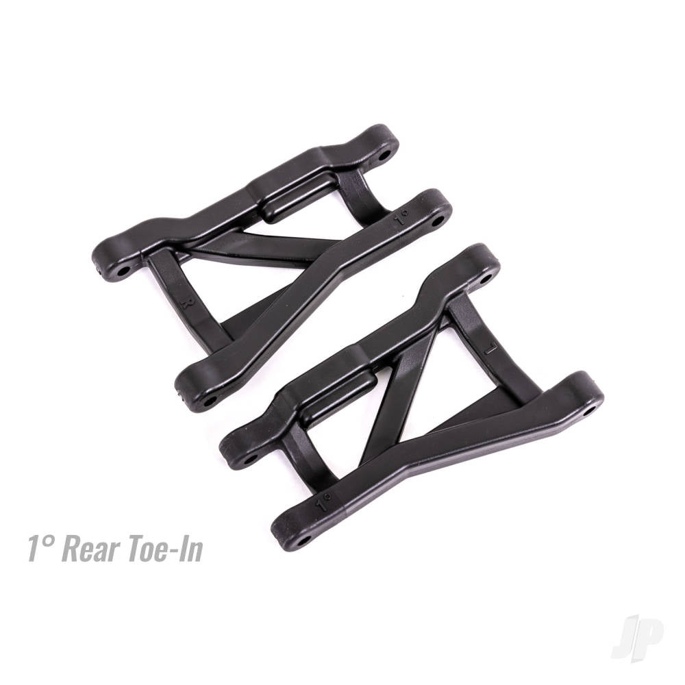 Traxxas Suspension arms, black, rear (left & right), heavy duty, 1deg toe angle (2) TRX9431