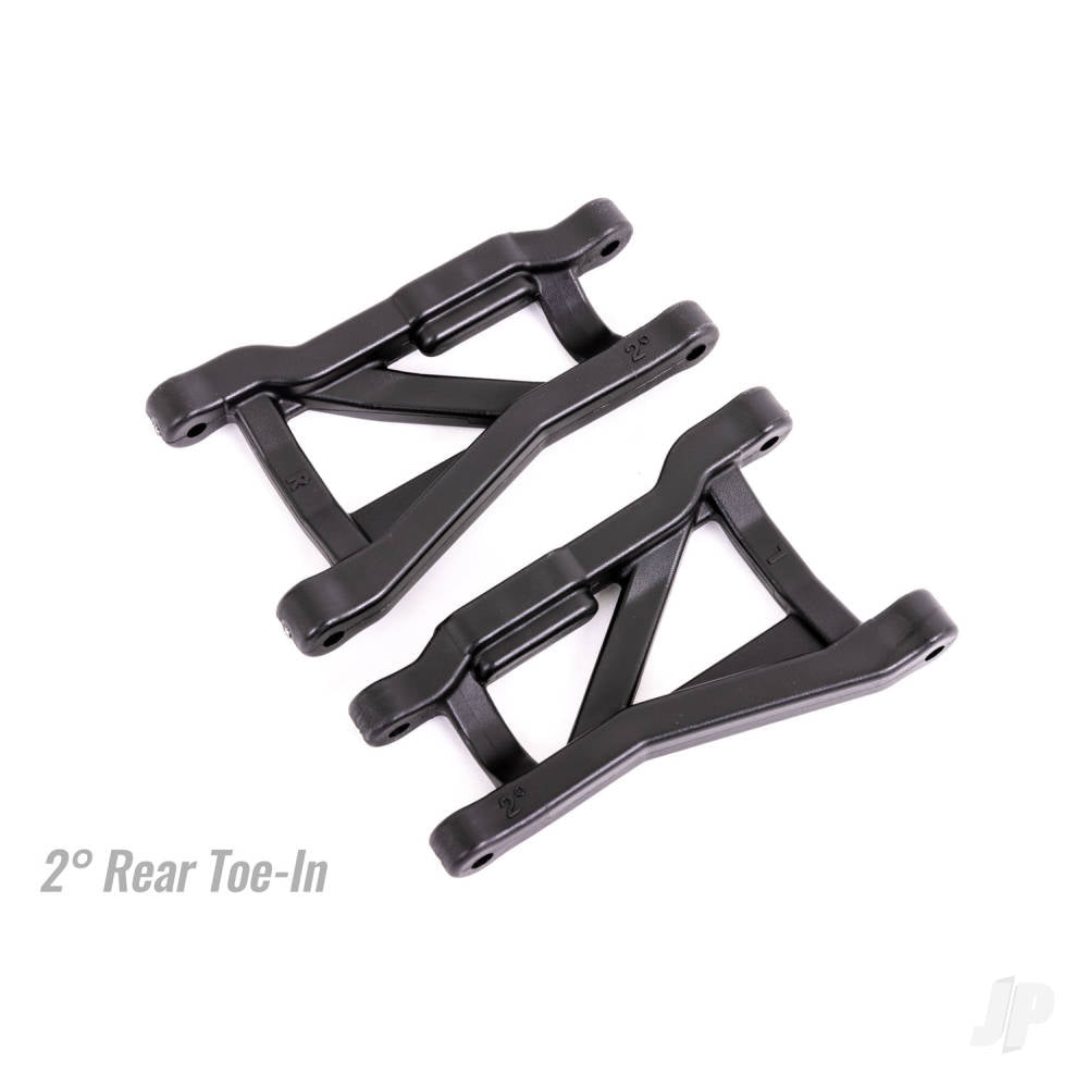 Traxxas Suspension arms, black, rear (left & right), heavy duty, 2deg toe angle (2) TRX9432