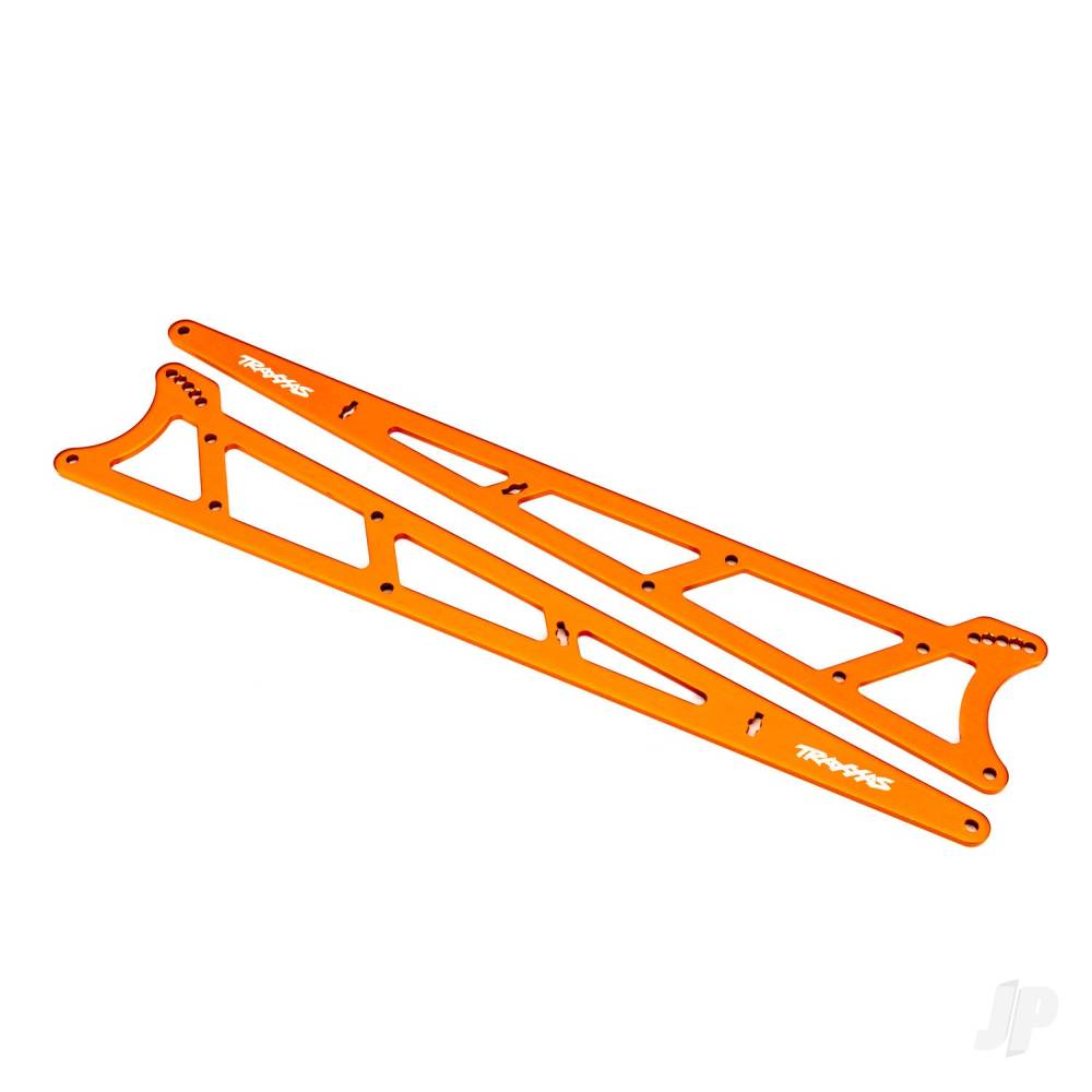 Traxxas Side plates, wheelie bar, orange (aluminium) (2) TRX9462A