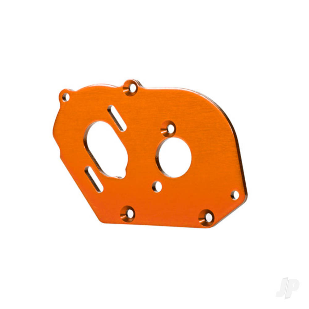 Traxxas Plate, motor, 6061-T6 aluminium (orange-anodised) (4mm thick)/ 3x10mm CS with split and flat washer (2) TRX9490A