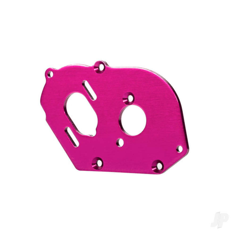 Traxxas Plate, motor, 6061-T6 aluminium (pink-anodised) (4mm thick)/ 3x10mm CS with split and flat washer (2) TRX9490P