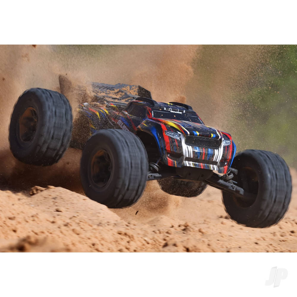 Traxxas Sledge Belted 1:8 4WD Brushless Electric Monster Truck, Blue (+ TQ - TRX95096-4-BLUE 10