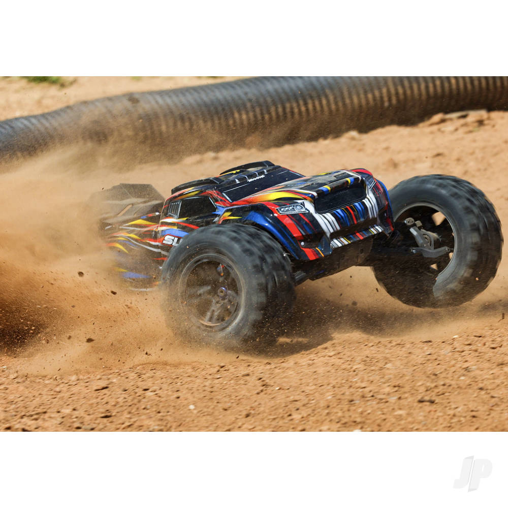 Traxxas Sledge Belted 1:8 4WD Brushless Electric Monster Truck, Blue (+ TQ - TRX95096-4-BLUE 8