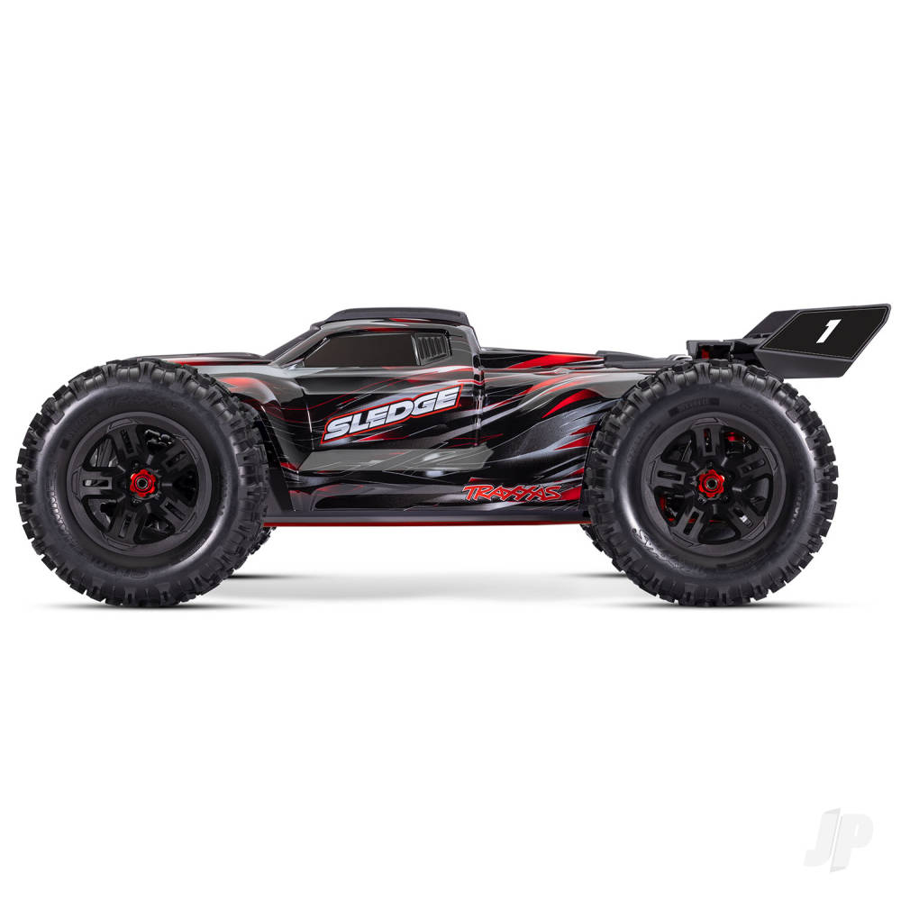 Traxxas Sledge Belted 1:8 4WD Brushless Electric Monster Truck, Red (+ TQi - TRX95096-4-RED 1