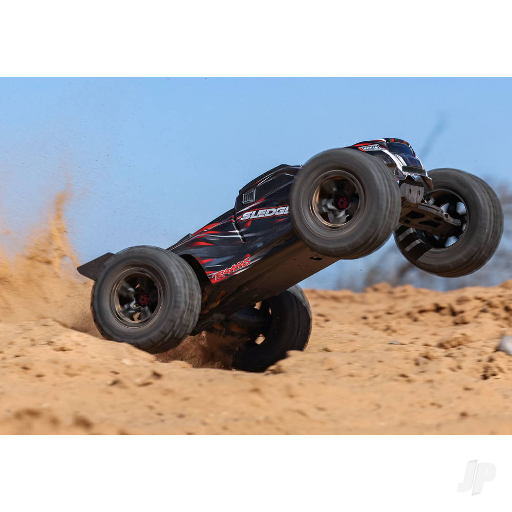 Traxxas Sledge Belted 1:8 4WD Brushless Electric Monster Truck, Red (+ TQi - TRX95096-4-RED 9