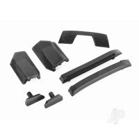 Traxxas Body reinforcement set, black / skid pads (roof) (fits #9511 body) TRX9510