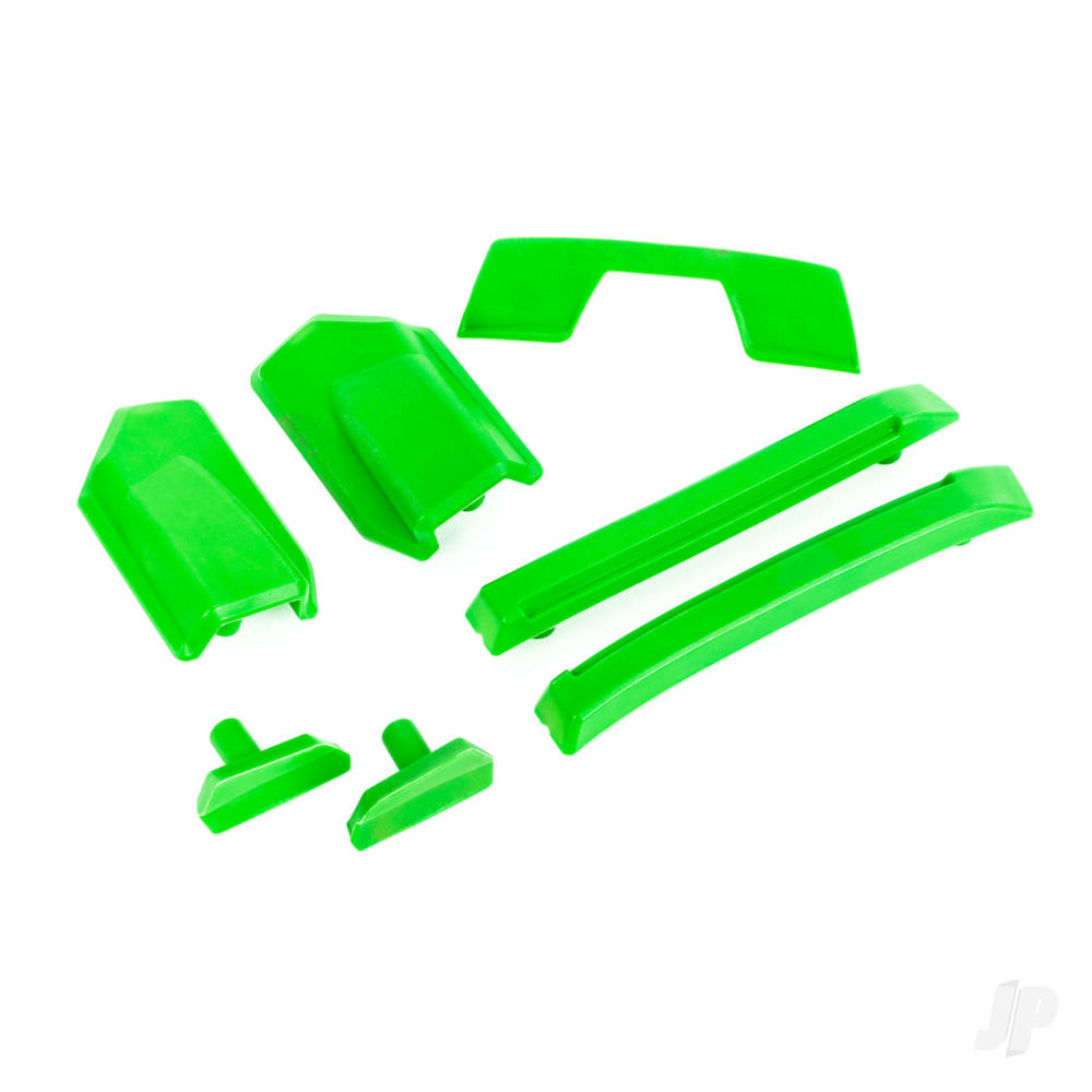 Traxxas Body reinforcement set, green / skid pads (roof) (fits #9511 body) TRX9510G