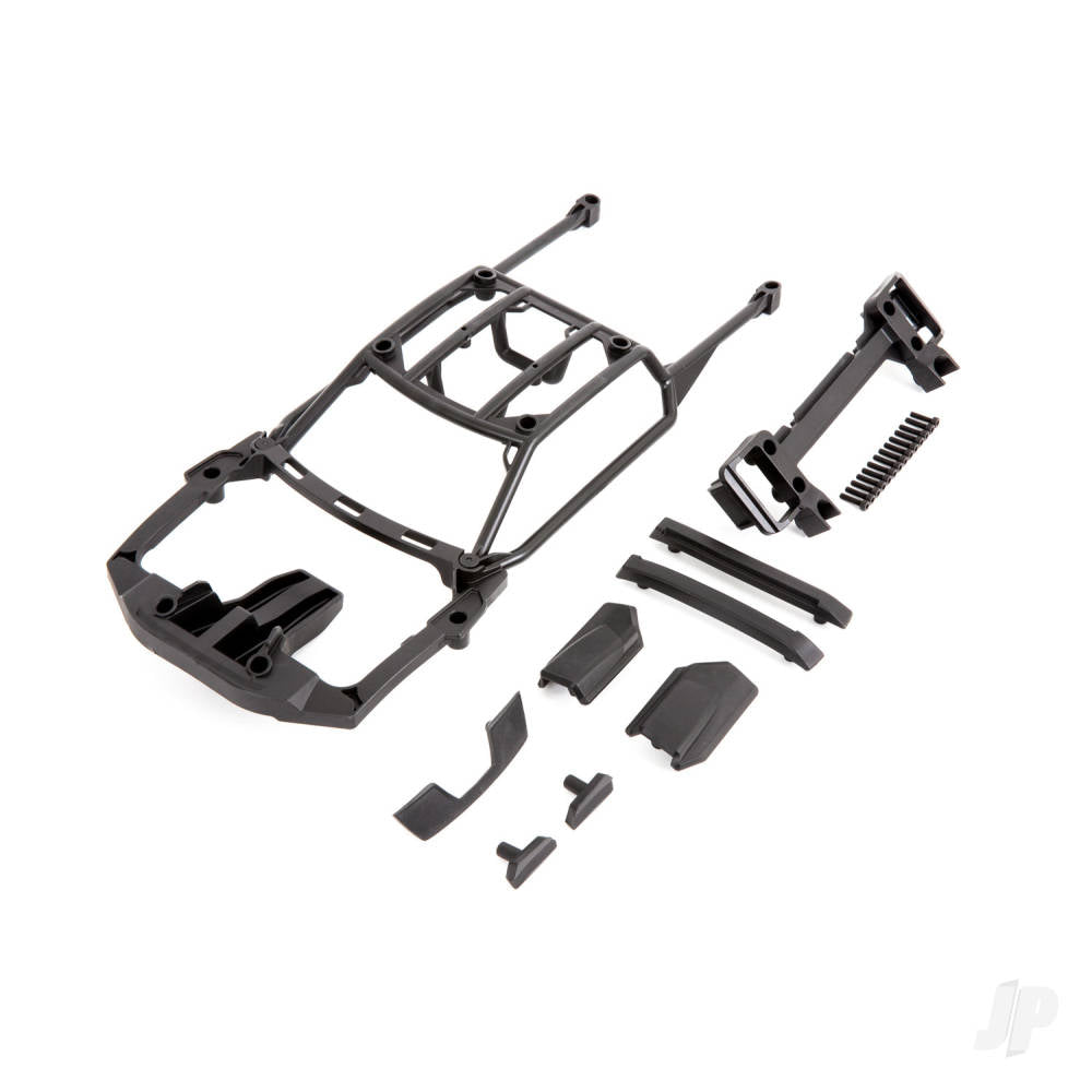 Traxxas Body support (assembled with front mount & rear latch) / skid pads (roof) (left & right) TRX9513X