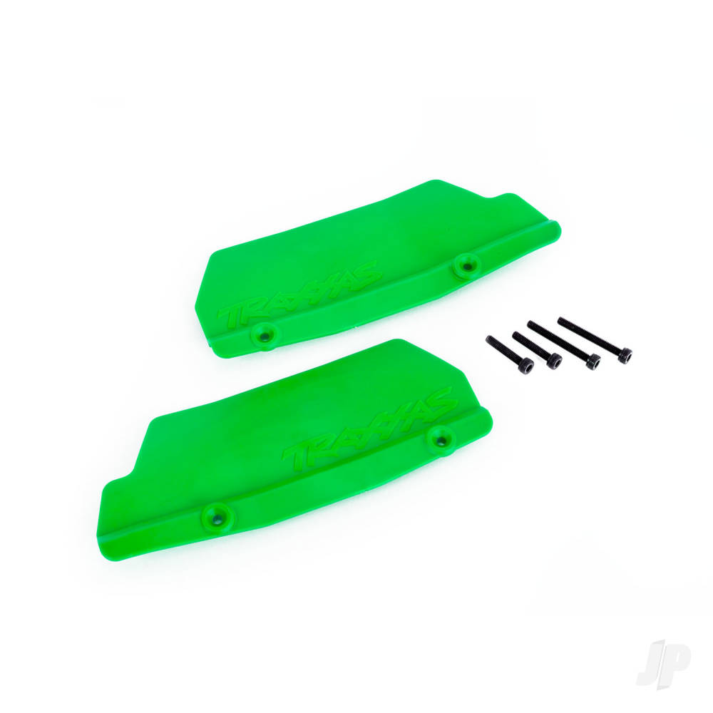 Traxxas Mud guards, rear, green (left and right) / 3x15 CCS (2) TRX9519G