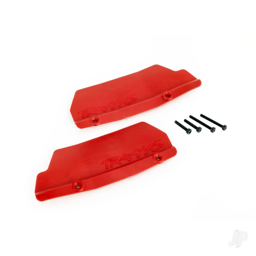 Traxxas Mud guards, rear, red (left and right) / 3x15 CCS (2) TRX9519R