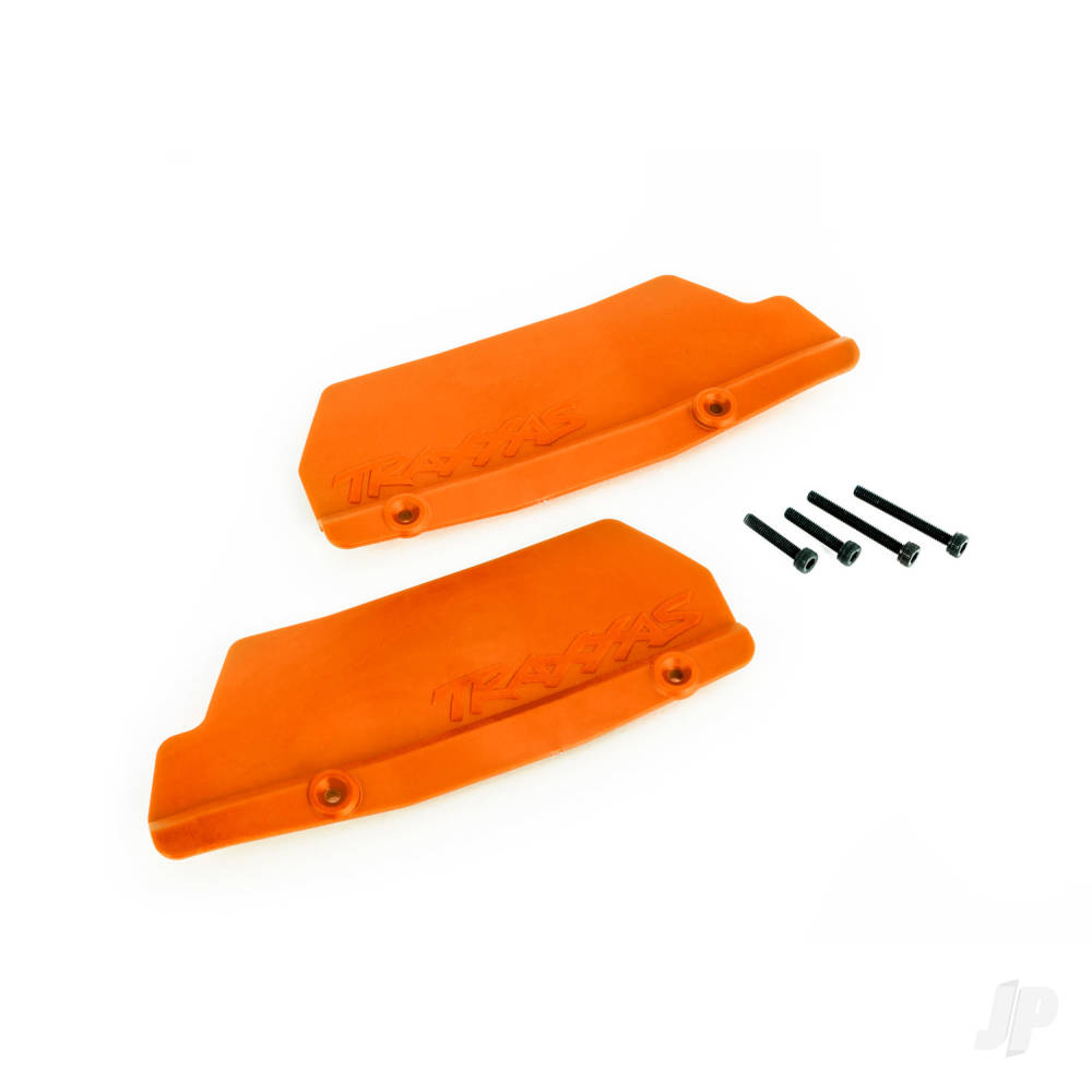 Traxxas Mud guards, rear, orange (left and right) / 3x15 CCS (2) TRX9519T