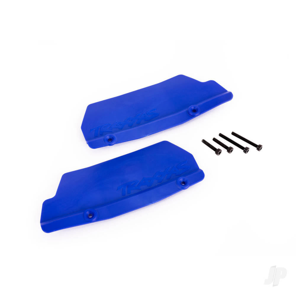 Traxxas Mud guards, rear, blue (left and right) / 3x15 CCS (2) TRX9519X