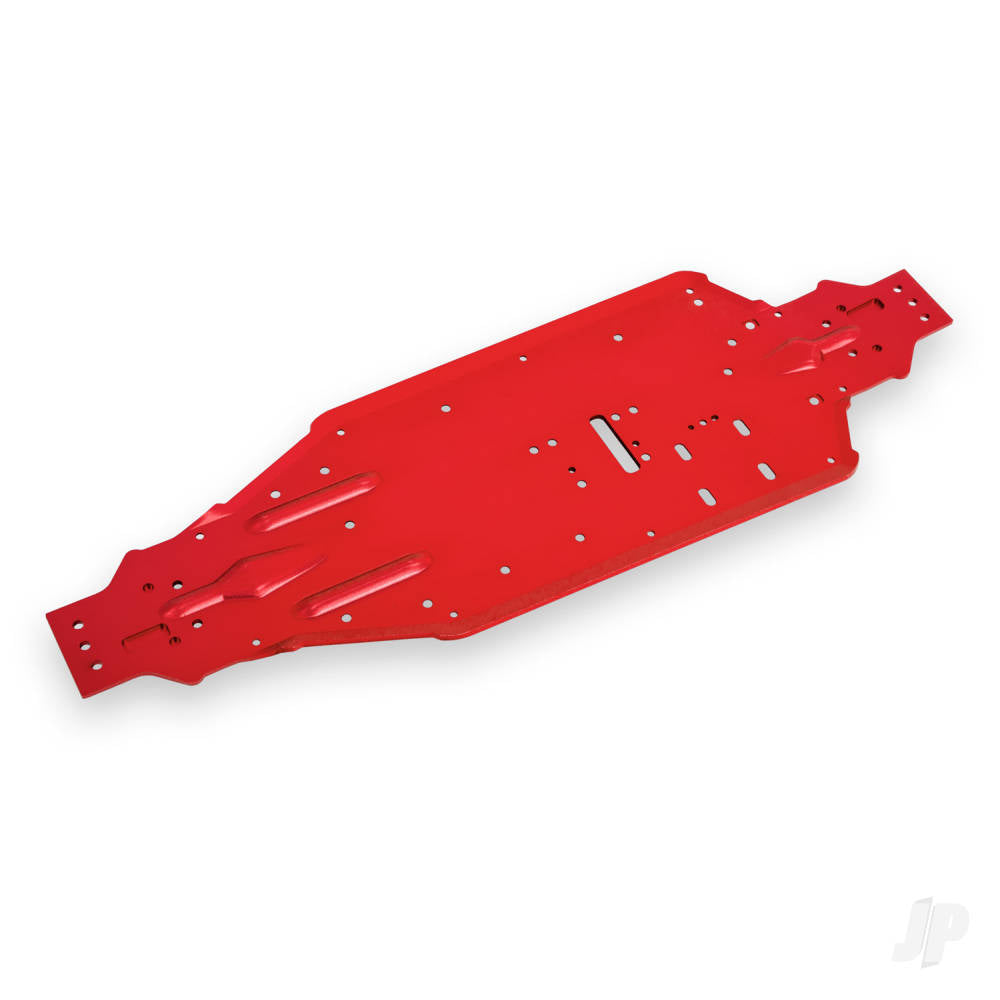 Traxxas Chassis, Sledge, aluminium (red-anodised) TRX9522R