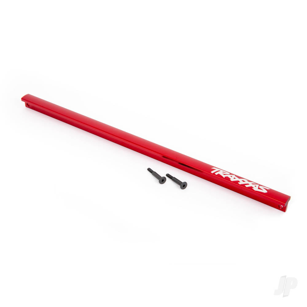 Traxxas Chassis brace (T-Bar), 6061-T6 aluminium (red-anodised) / 3x16 SS (2) (fits Sledge) TRX9523R