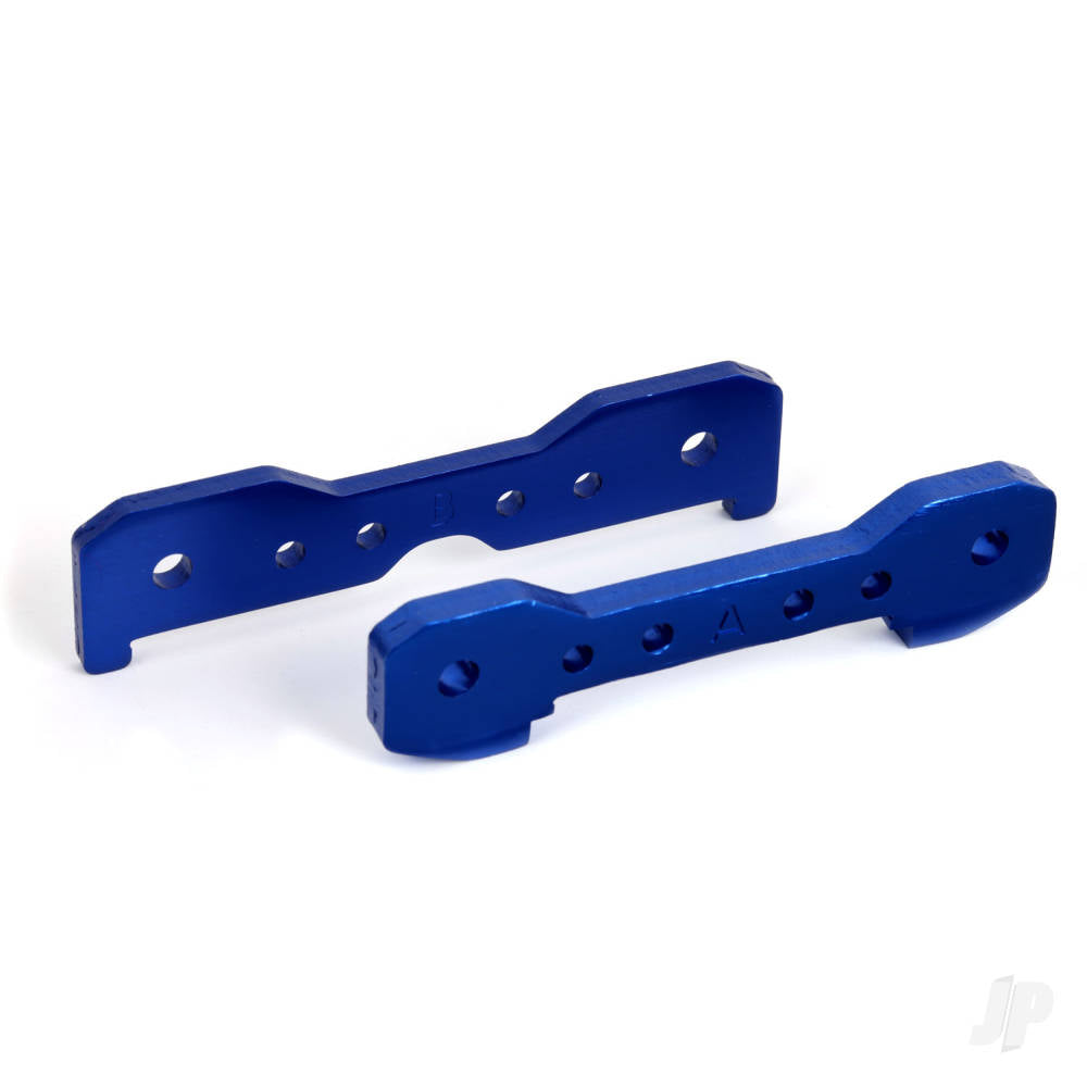 Traxxas Tie bars, front, 6061-T6 aluminium (blue-anodised) (fits Sledge) TRX9527