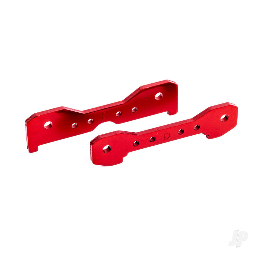 Traxxas Tie bars, rear, 6061-T6 aluminium (red-anodised) TRX9528R