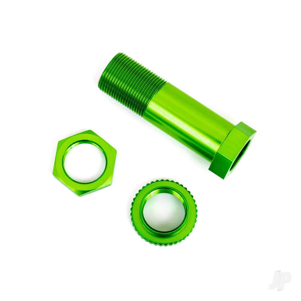 Traxxas Servo saver post/ adjuster nut/ locknut (green-anodised, 6061-T6 aluminium) (1 each) TRX9545G