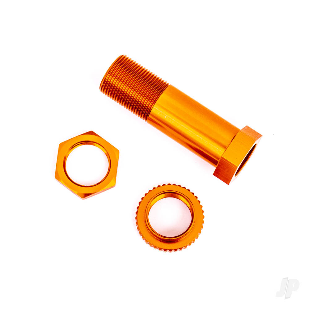 Traxxas Servo saver post/ adjuster nut/ locknut (orange-anodised, 6061-T6 aluminium) (1 each) TRX9545T