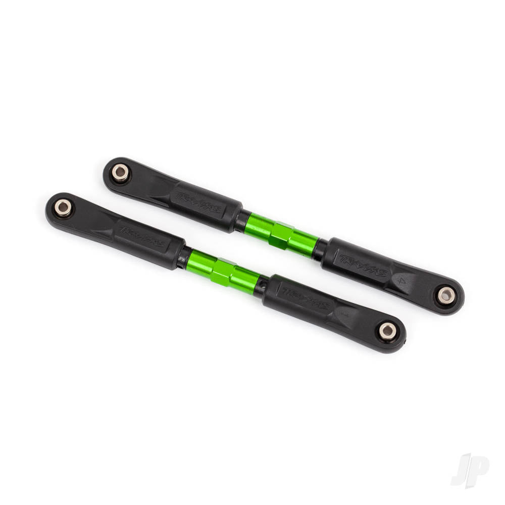 Traxxas Camber links, front, Sledge (Tubes green-anodised, 7075-T6 aluminium, stronger than titanium) (117mm) (2)/ rod ends, assembled with steel hollow balls (4)/ aluminium wrench, 8mm (1) TRX9547G