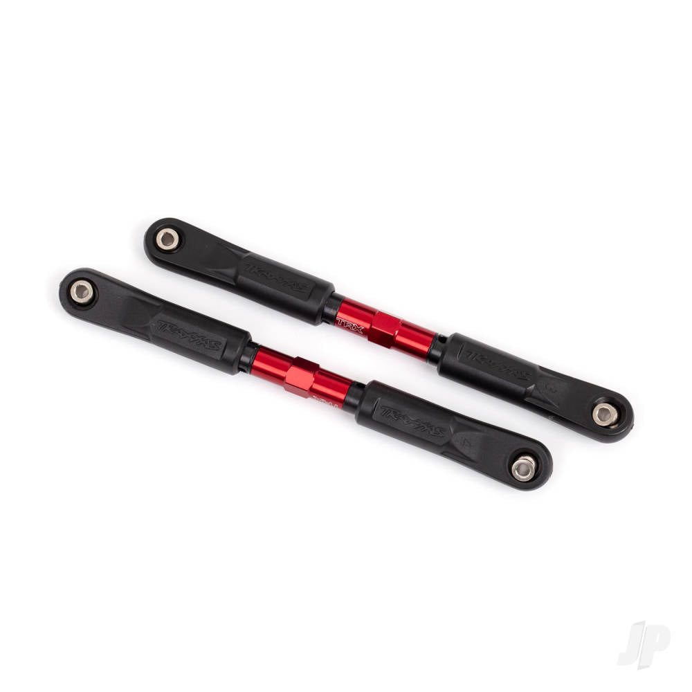 Traxxas Camber links, front, Sledge (Tubes red-anodised, 7075-T6 aluminium, stronger than titanium) (117mm) (2)/ rod ends, assembled with steel hollow balls (4)/ aluminium wrench, 8mm (1) TRX9547R