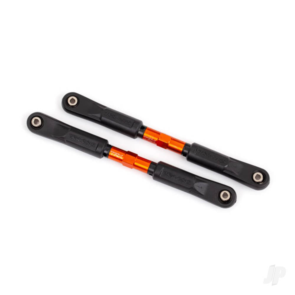 Traxxas Camber links, front, Sledge (Tubes orange-anodised, 7075-T6 aluminium, stronger than titanium) (117mm) (2)/ rod ends, assembled with steel hollow balls (4)/ aluminium wrench, 8mm (1) TRX9547T