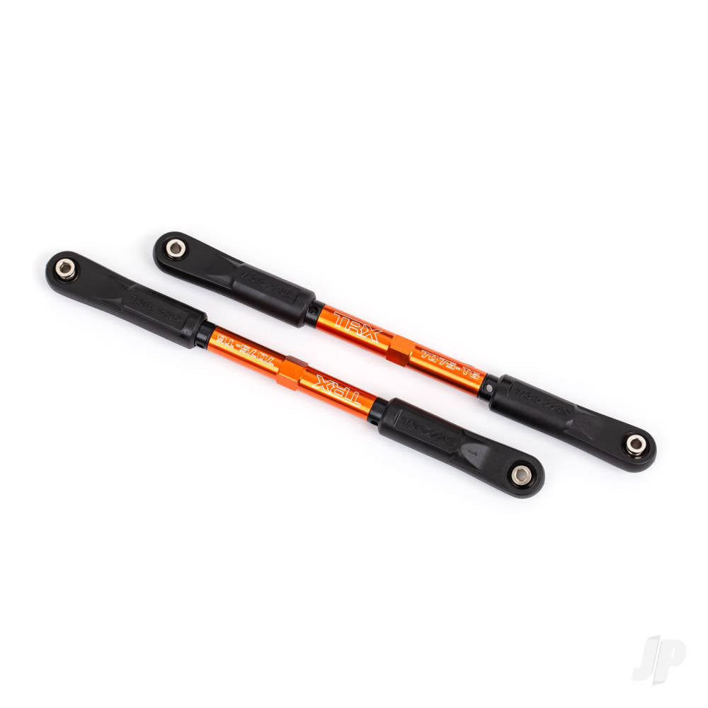 Traxxas Camber links, rear, Sledge (Tubes orange-anodised, 7075-T6 aluminium, stronger than titanium) (144mm) (2)/ rod ends, assembled with steel hollow balls (4)/ aluminium wrench, 8mm (1) TRX9548T